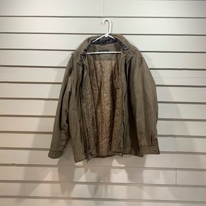 Vintage Pierre Cardin Coat. Double zipper with plush inside. Size XL. Very warm.